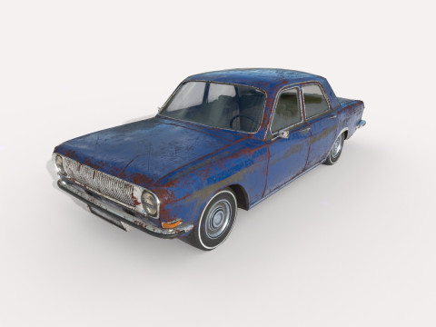 Abandoned Car 57 3D Model