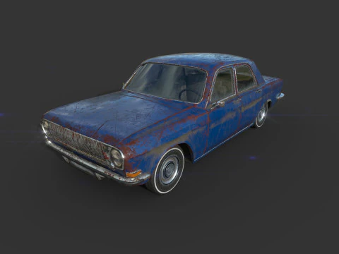 Abandoned Car 57 3D Model