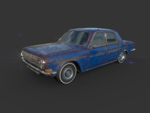 Abandoned Car 57 3D Model
