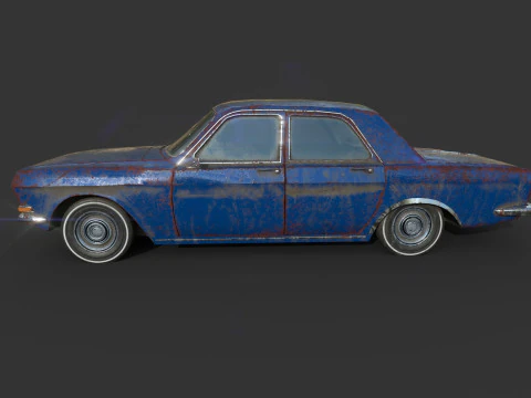 Abandoned Car 57 3D Model