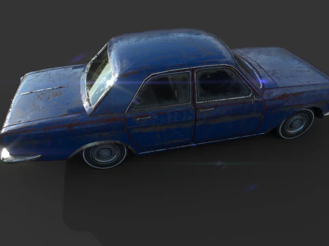 Abandoned Car 57 3D Model