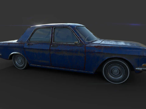Abandoned Car 57 3D Model