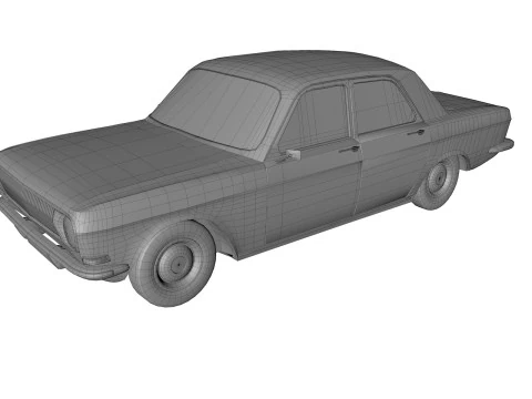 Abandoned Car 57 3D Model