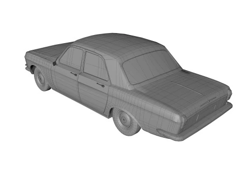 Abandoned Car 57 3D Model