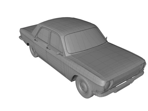 Abandoned Car 57 3D Model