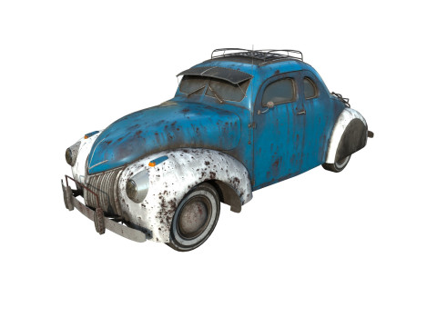 Abandoned Car 54 3D Model