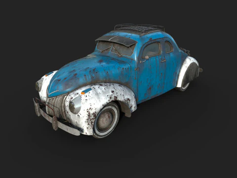 Abandoned Car 54 3D Model