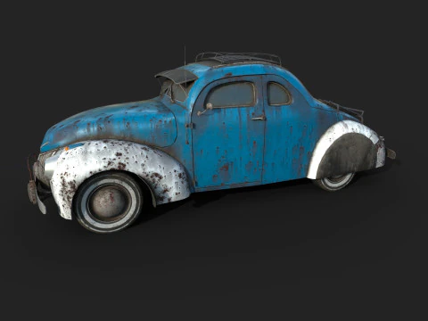 Abandoned Car 54 3D Model