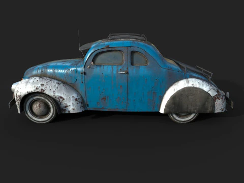 Abandoned Car 54 3D Model
