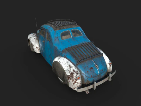 Abandoned Car 54 3D Model