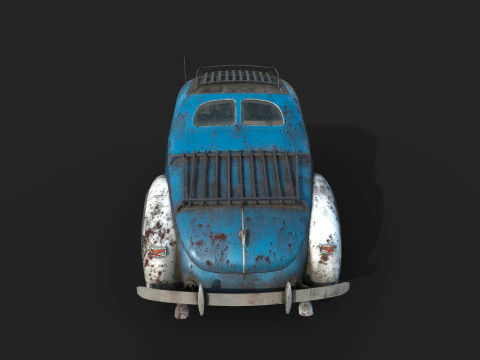 Abandoned Car 54 3D Model