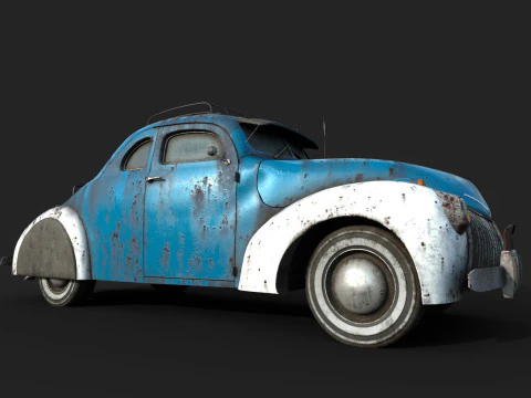 Abandoned Car 54 3D Model