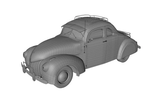 Abandoned Car 54 3D Model