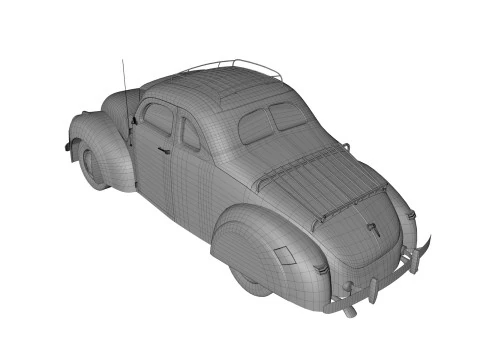 Abandoned Car 54 3D Model