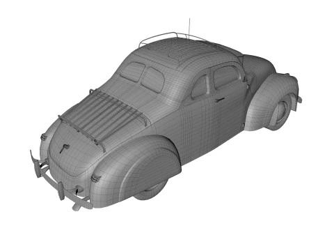 Abandoned Car 54 3D Model