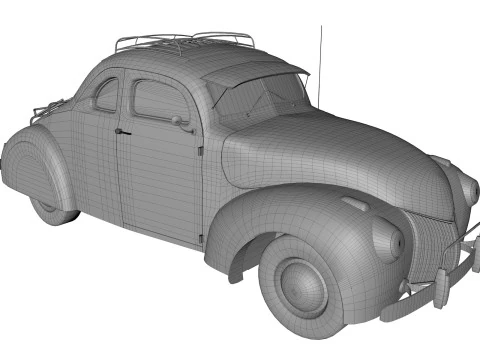 Abandoned Car 54 3D Model