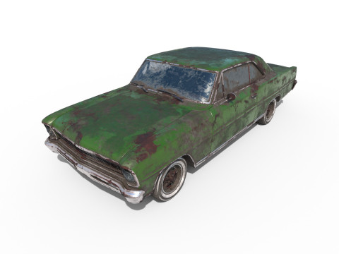 Покинуте авто 51 3D Модель