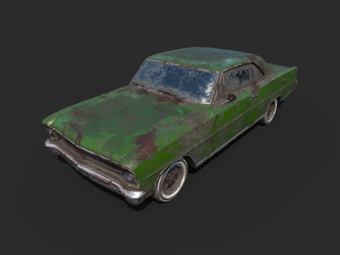Abandoned Car 51 3D Model