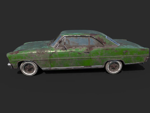 Abandoned Car 51 3D Model