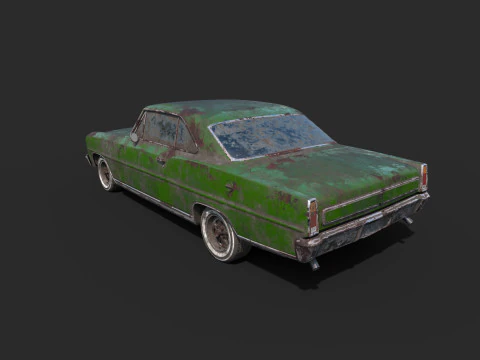 Abandoned Car 51 3D Model