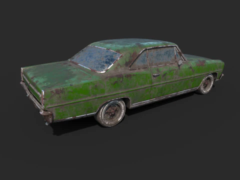 Abandoned Car 51 3D Model