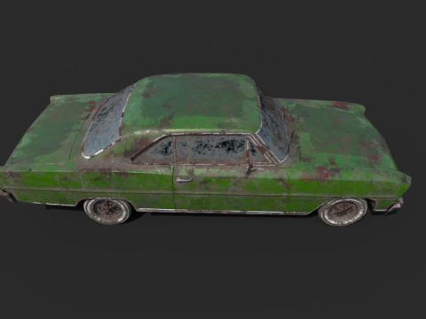 Abandoned Car 51 3D Model