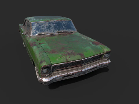 Abandoned Car 51 3D Model
