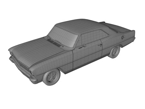 Abandoned Car 51 3D Model