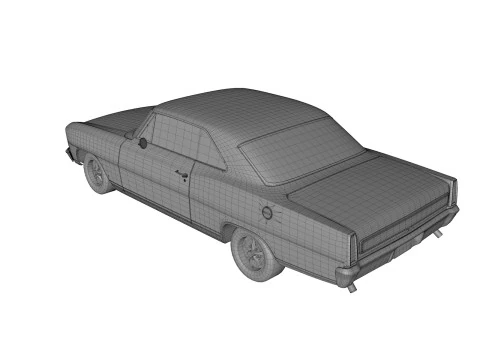 Abandoned Car 51 3D Model