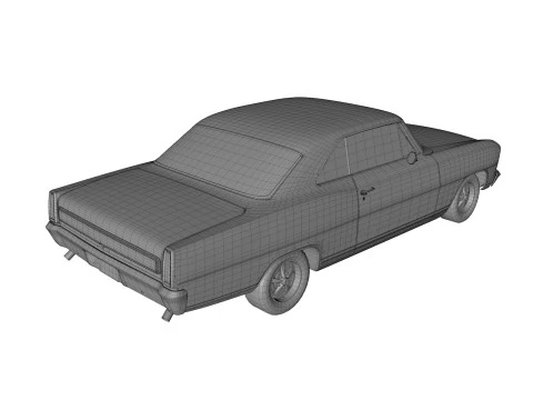 Abandoned Car 51 3D Model