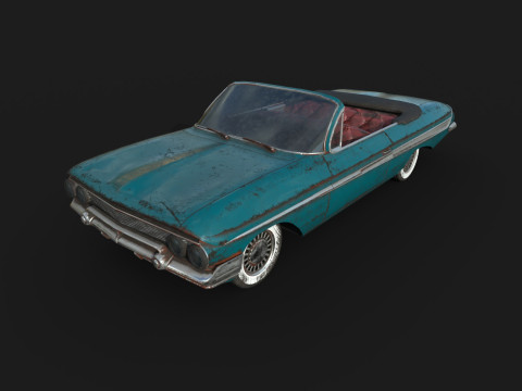Abandoned Car 49 3D Model