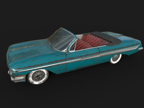 Abandoned Car 49 3D Model