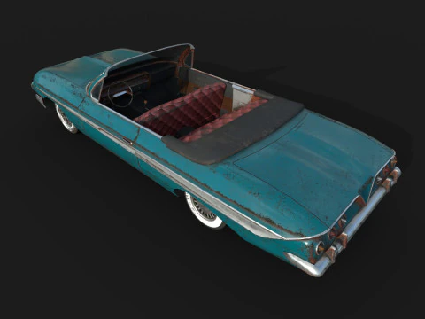 Abandoned Car 49 3D Model