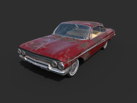 Porzucony samoch&oacute;d 48 Model 3D