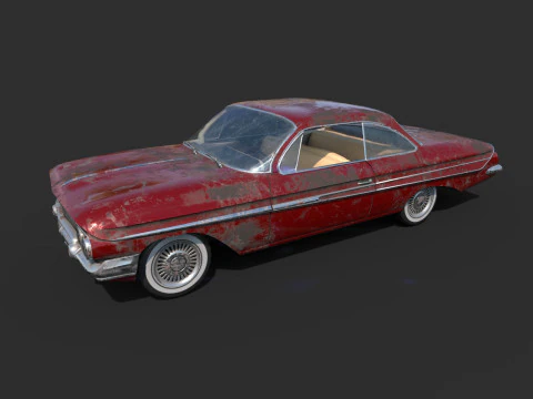 Auto abbandonata 48 Modello 3D