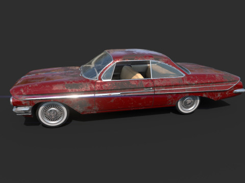 Porzucony samoch&oacute;d 48 Model 3D