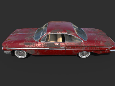 Auto abbandonata 48 Modello 3D