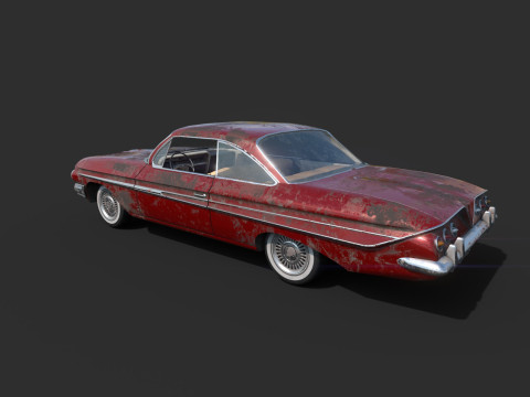 Porzucony samoch&oacute;d 48 Model 3D