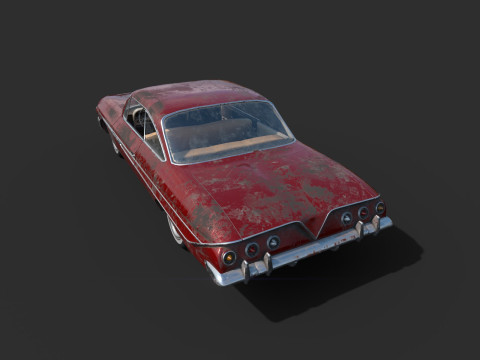 Porzucony samoch&oacute;d 48 Model 3D