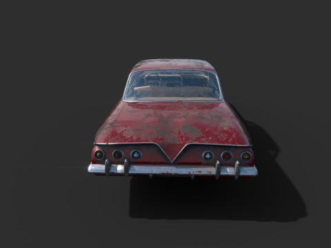 Porzucony samoch&oacute;d 48 Model 3D