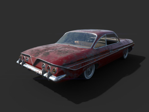 Porzucony samoch&oacute;d 48 Model 3D