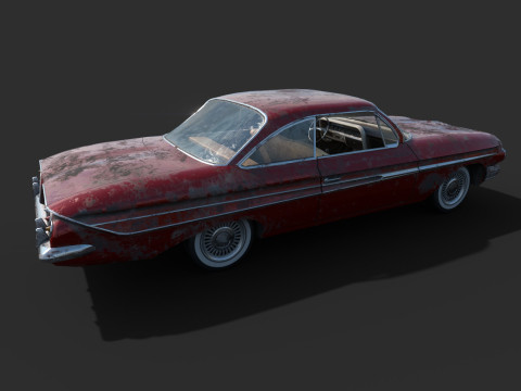 Porzucony samoch&oacute;d 48 Model 3D