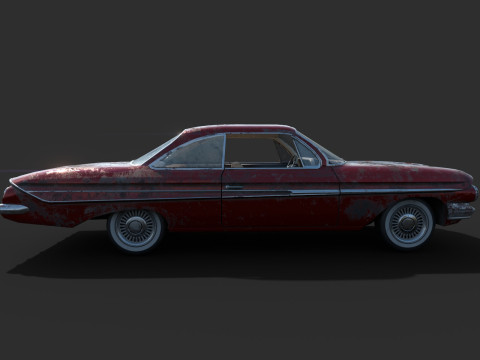 Porzucony samoch&oacute;d 48 Model 3D