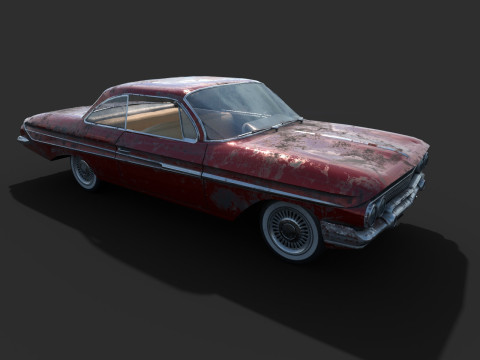 Porzucony samoch&oacute;d 48 Model 3D