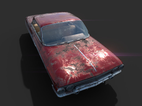 Porzucony samoch&oacute;d 48 Model 3D