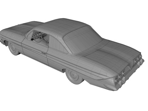 Auto abbandonata 48 Modello 3D