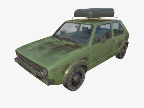 Mobil Terbengkalai 46 Model 3D