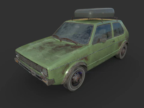 Abandoned Car 46 3D Model