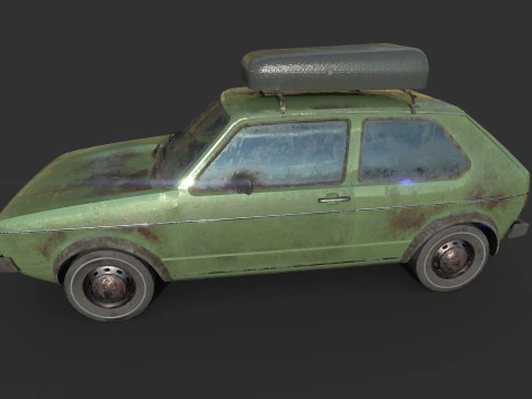 Abandoned Car 46 3D Model