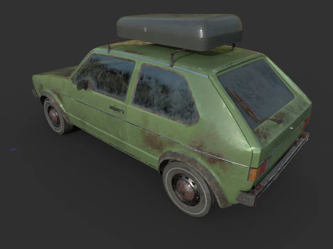 Abandoned Car 46 3D Model